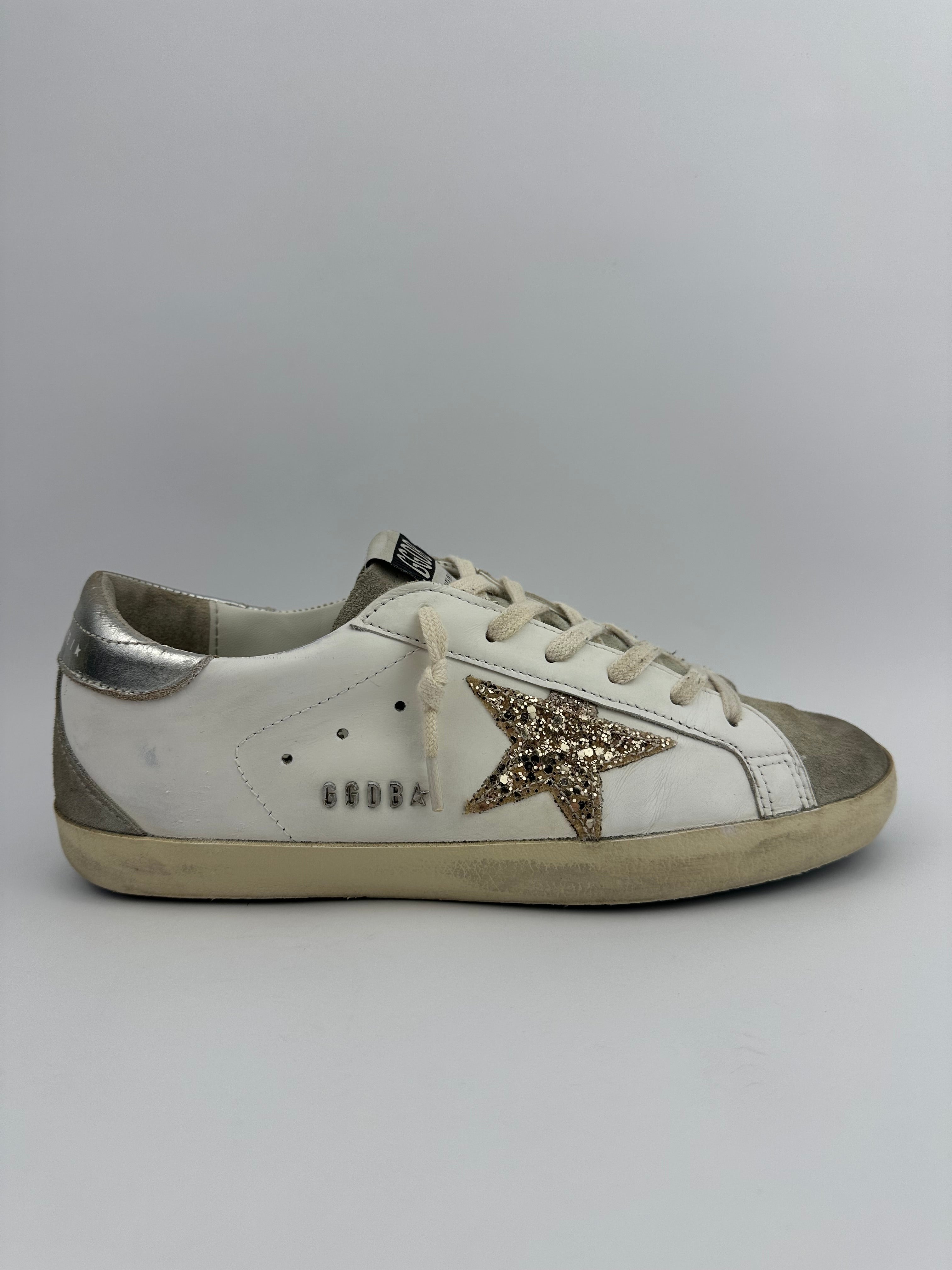 Golden Goose Superstar à paillettes doré T39
