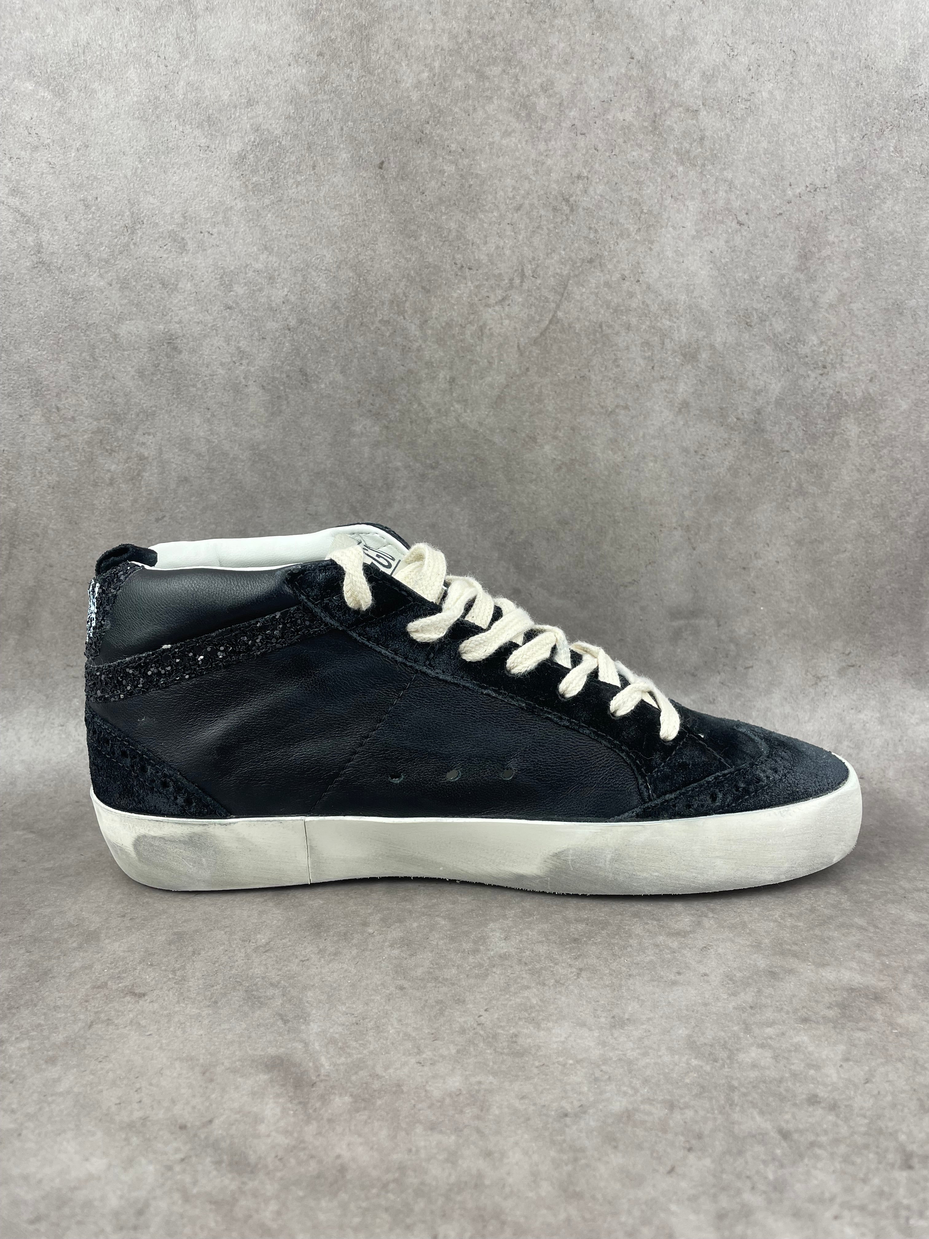 Golden Goose Midstar noir pailletée T37