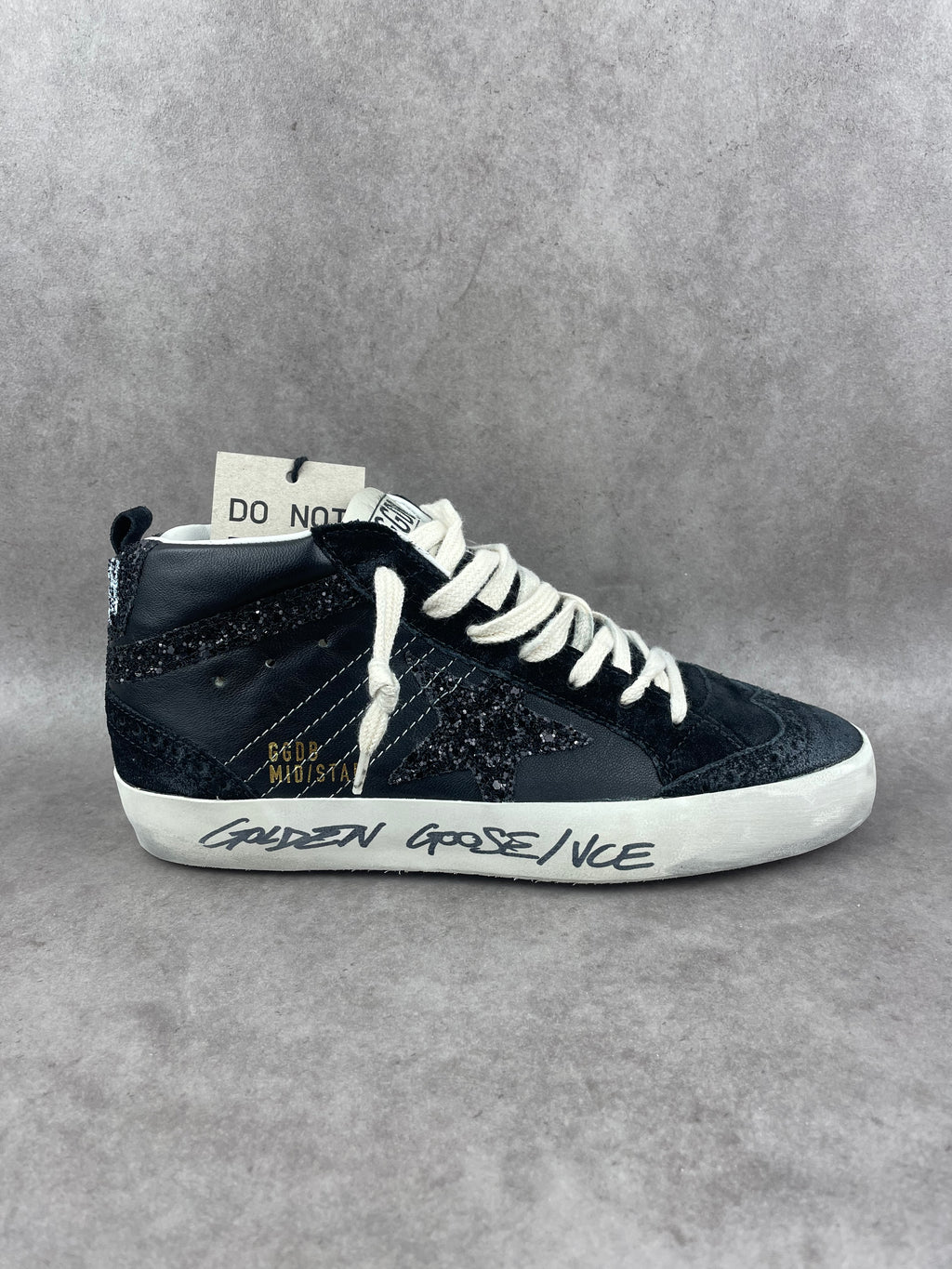Golden Goose Midstar noir pailletée T37