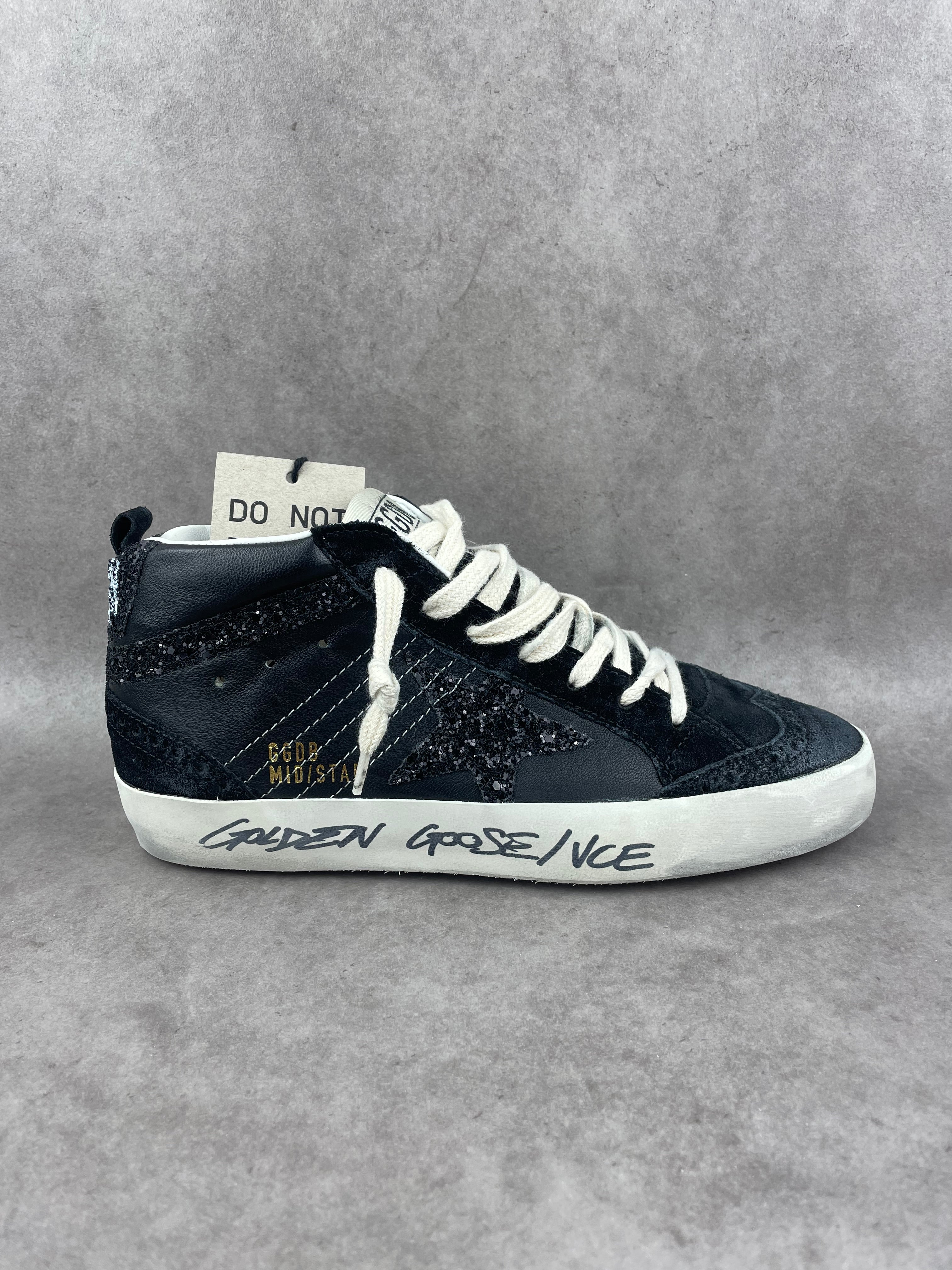 Golden Goose Midstar noir pailletée T37