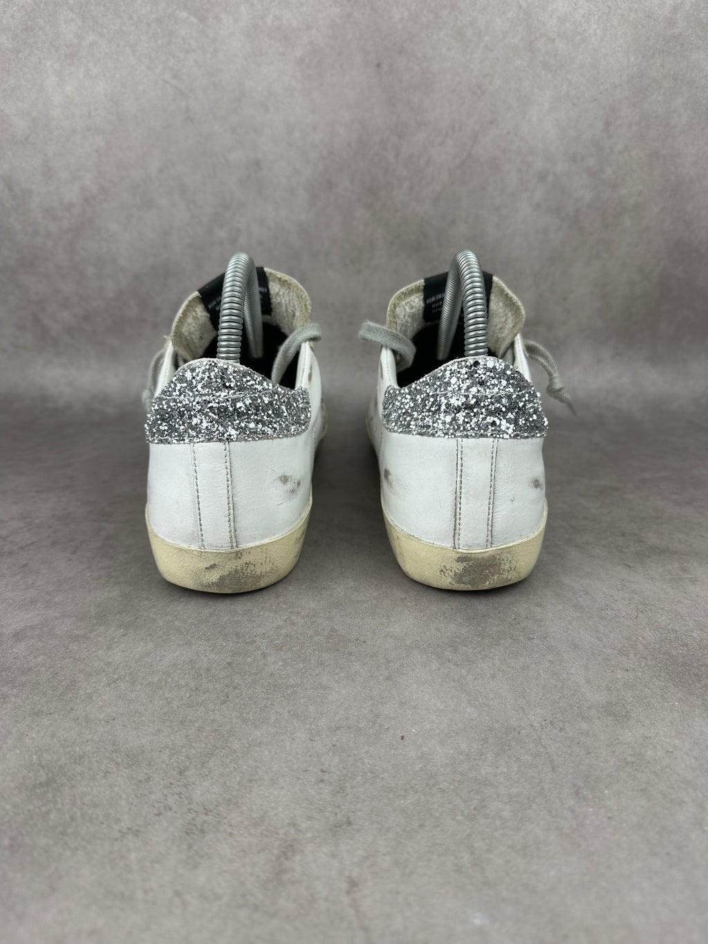 Golden goose Superstar pailletés rouge & argenté T38-005