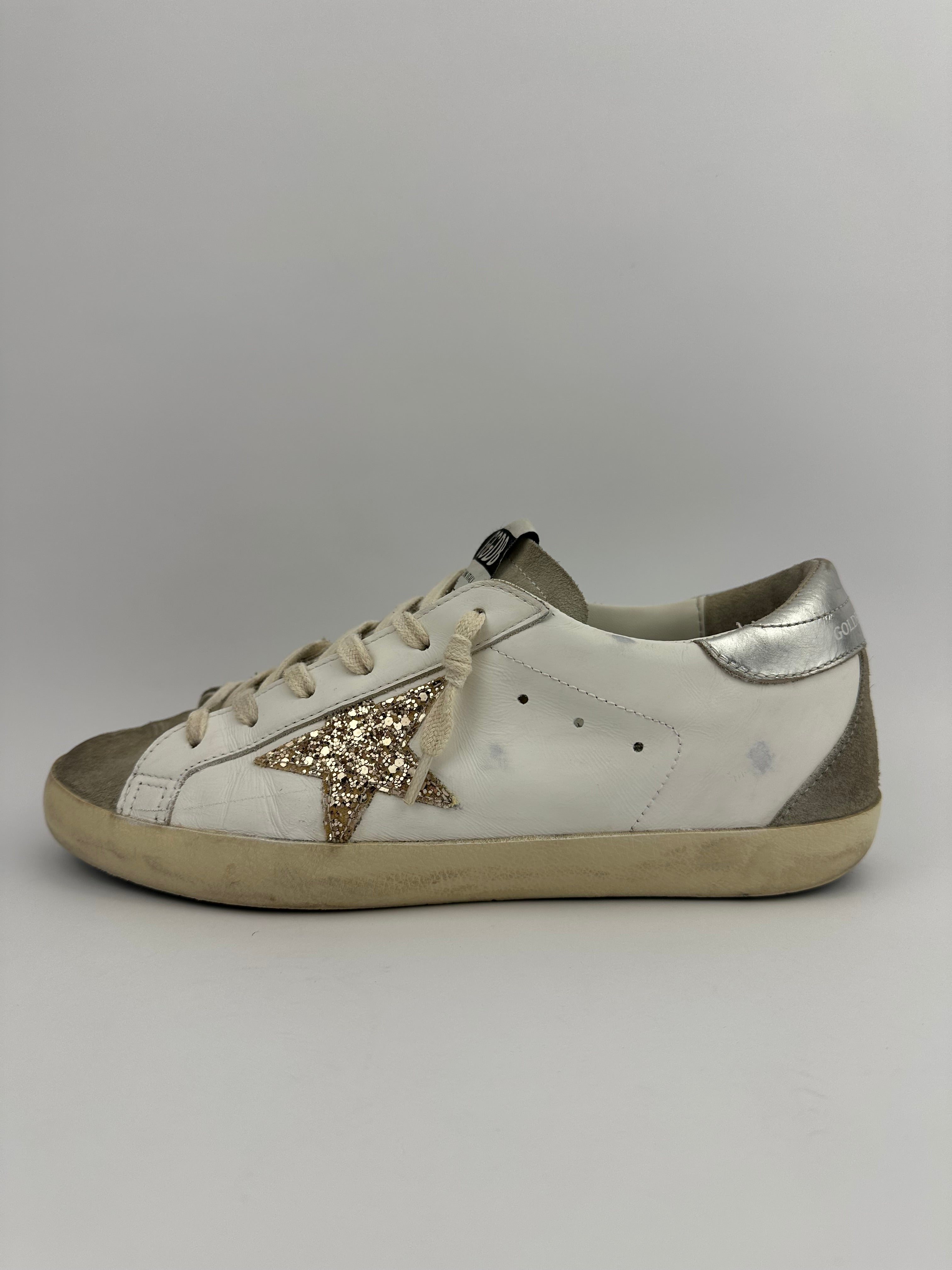 Golden Goose Superstar à paillettes doré T39