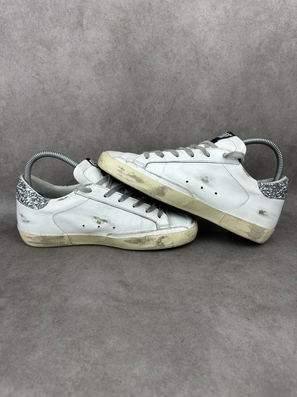 Golden goose Superstar pailletés rouge & argenté T38-005