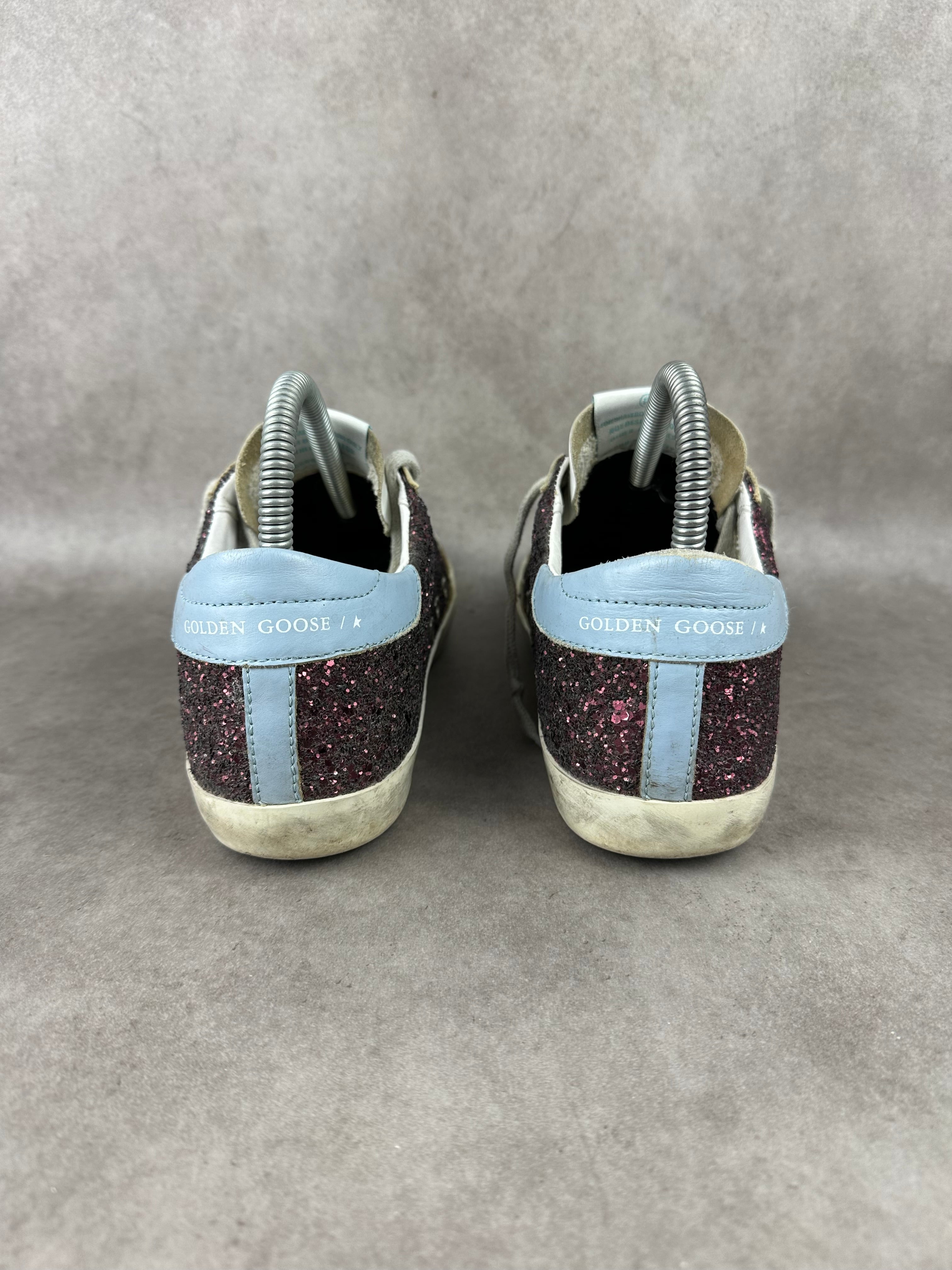Golden Goose Superstar pailletés Bordeaux T38-011