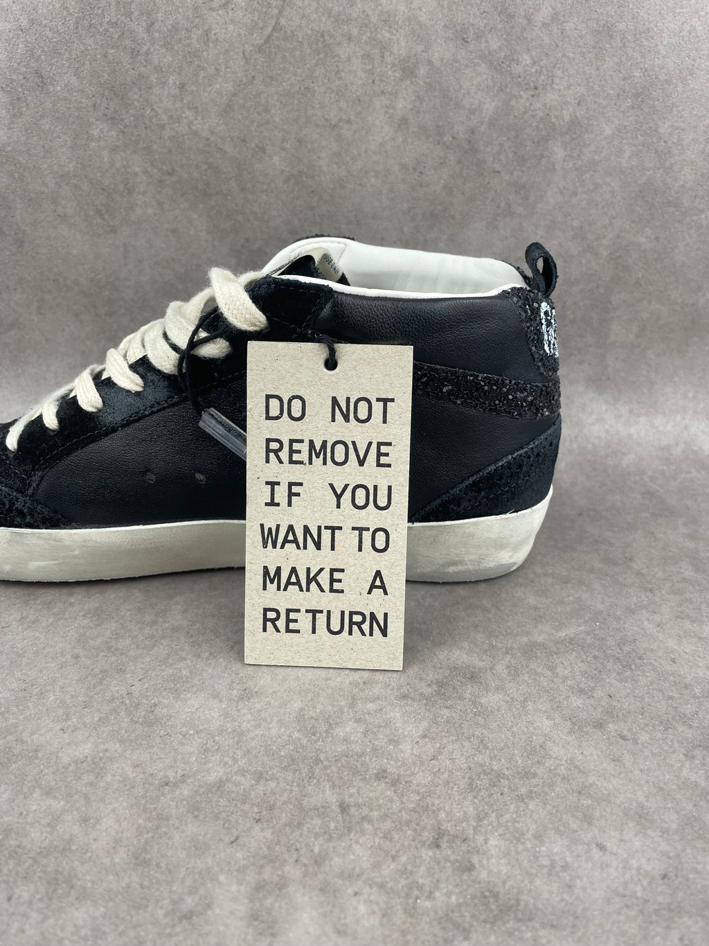 Golden Goose Midstar noir pailletée T37