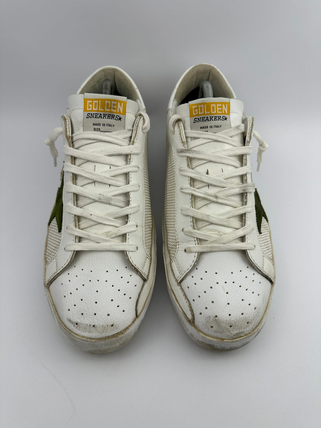 Golden Goose Superstar White/green T44