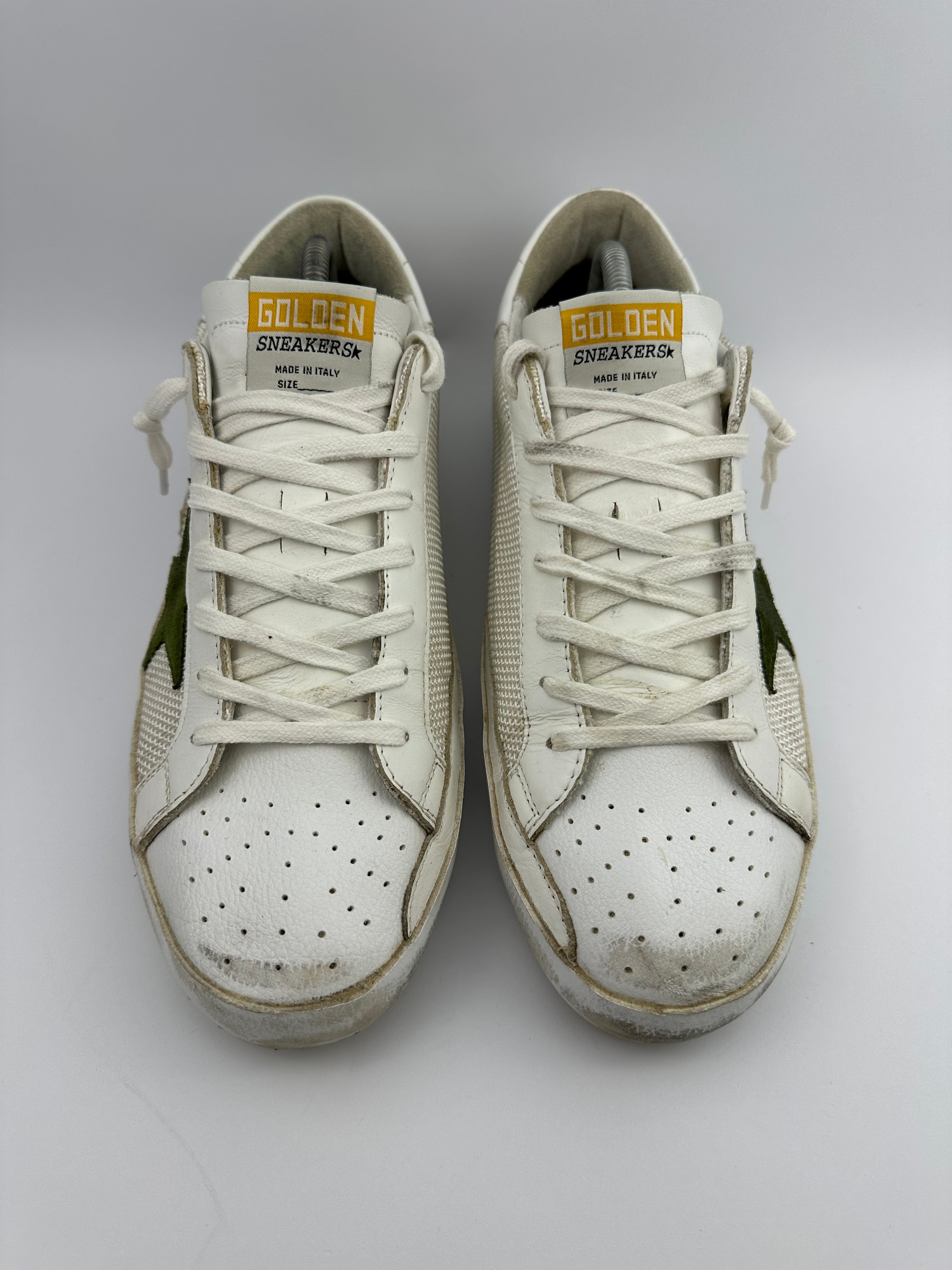 Golden Goose Superstar White/green T44