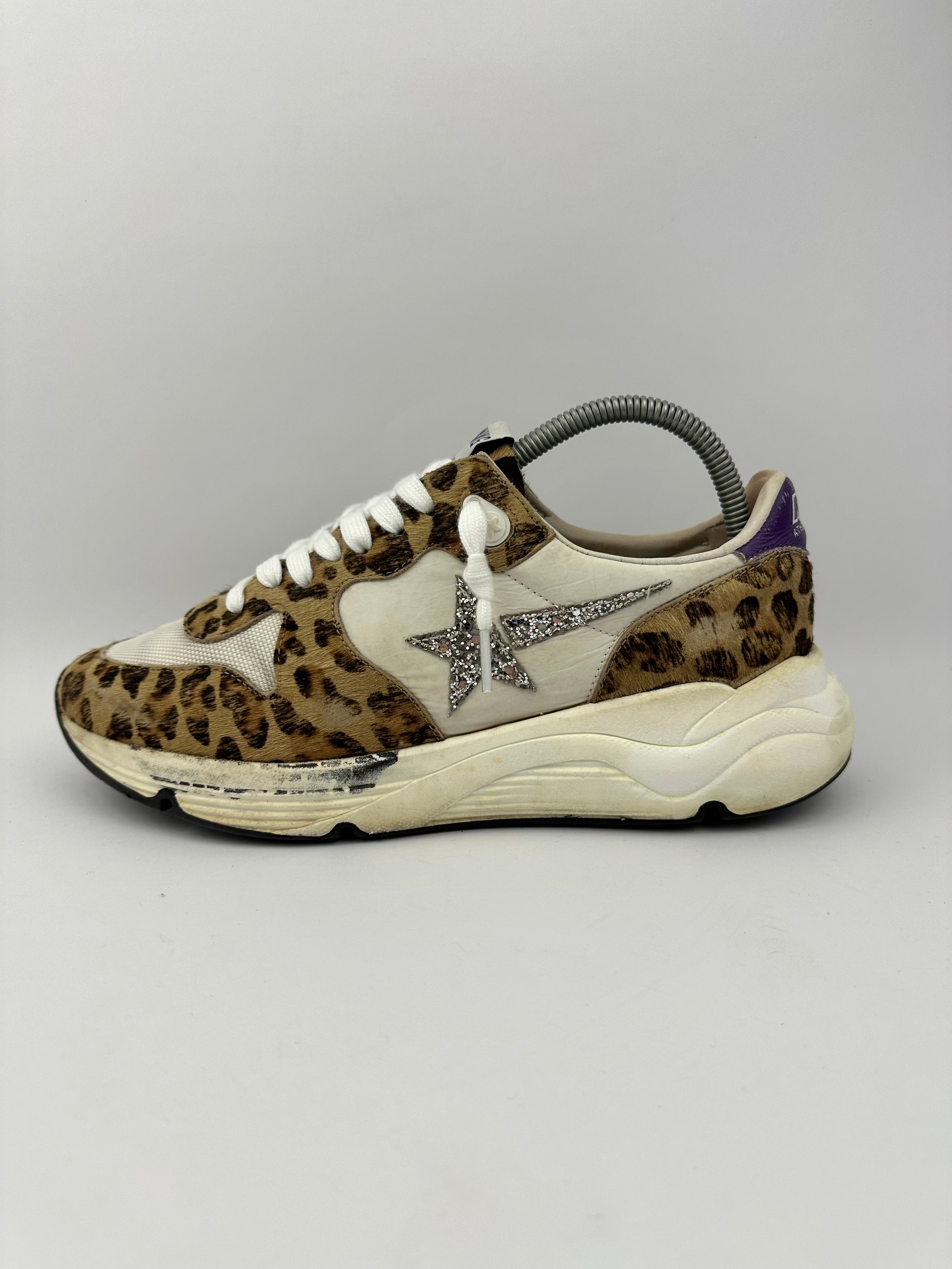 Golden Goose Running Sole Léopard T40