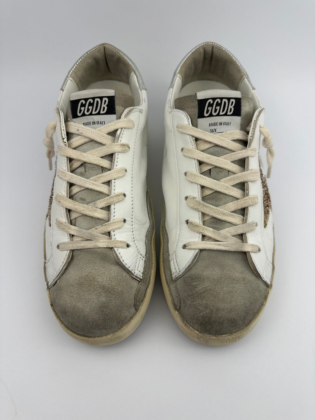 Golden Goose Superstar à paillettes doré T39