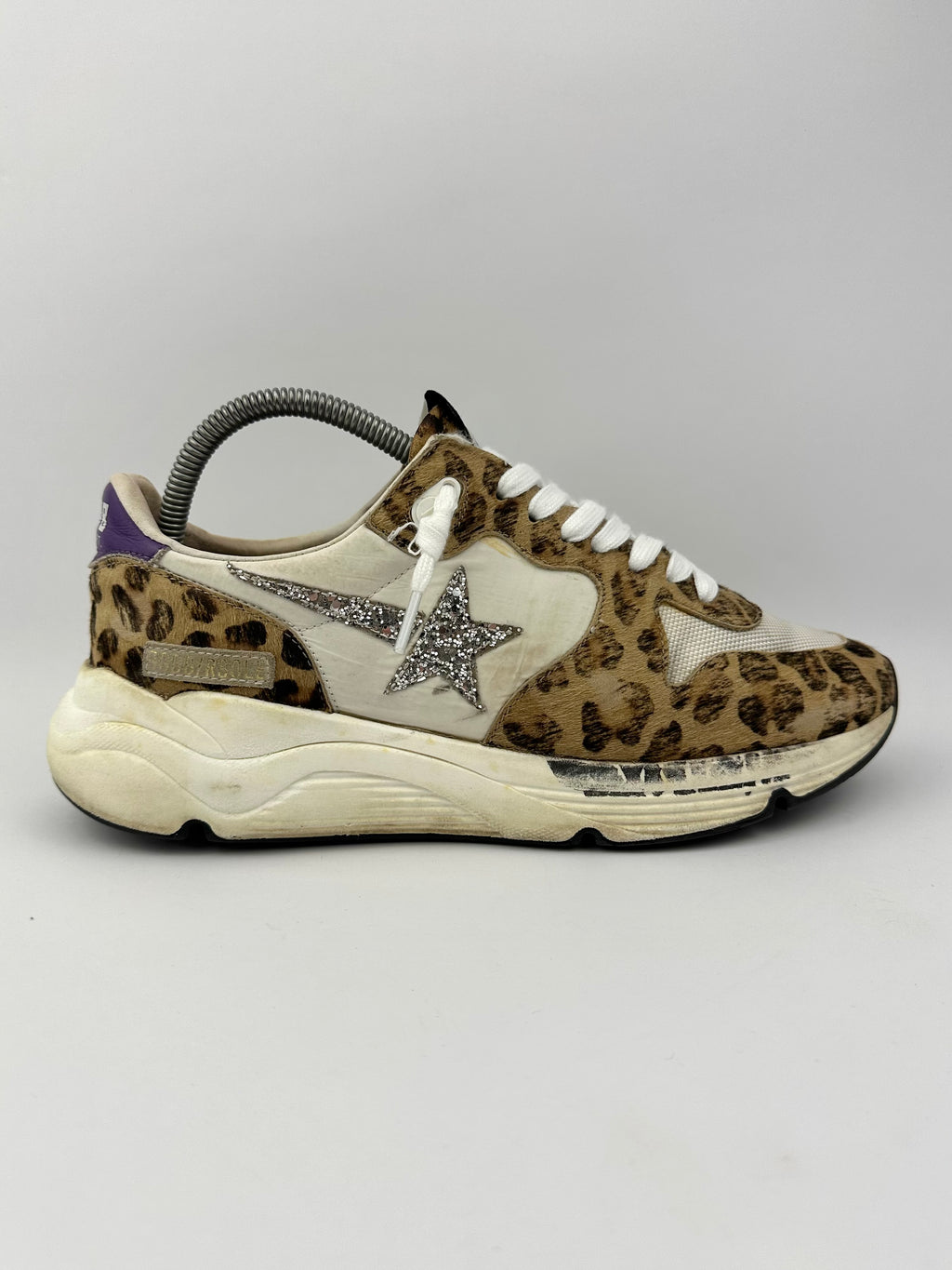 Golden Goose Running Sole Léopard T40