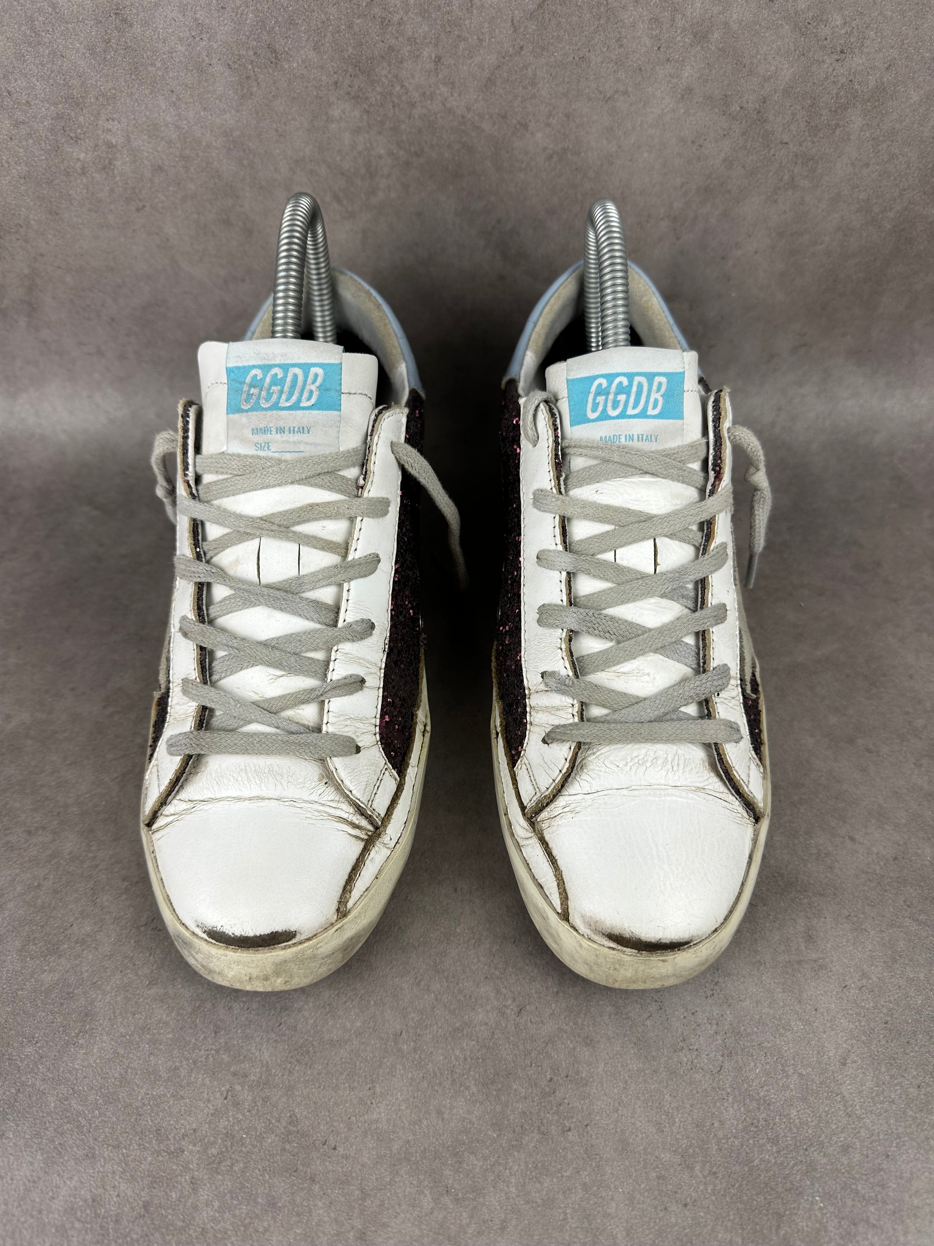 Golden Goose Superstar pailletés Bordeaux T38-011