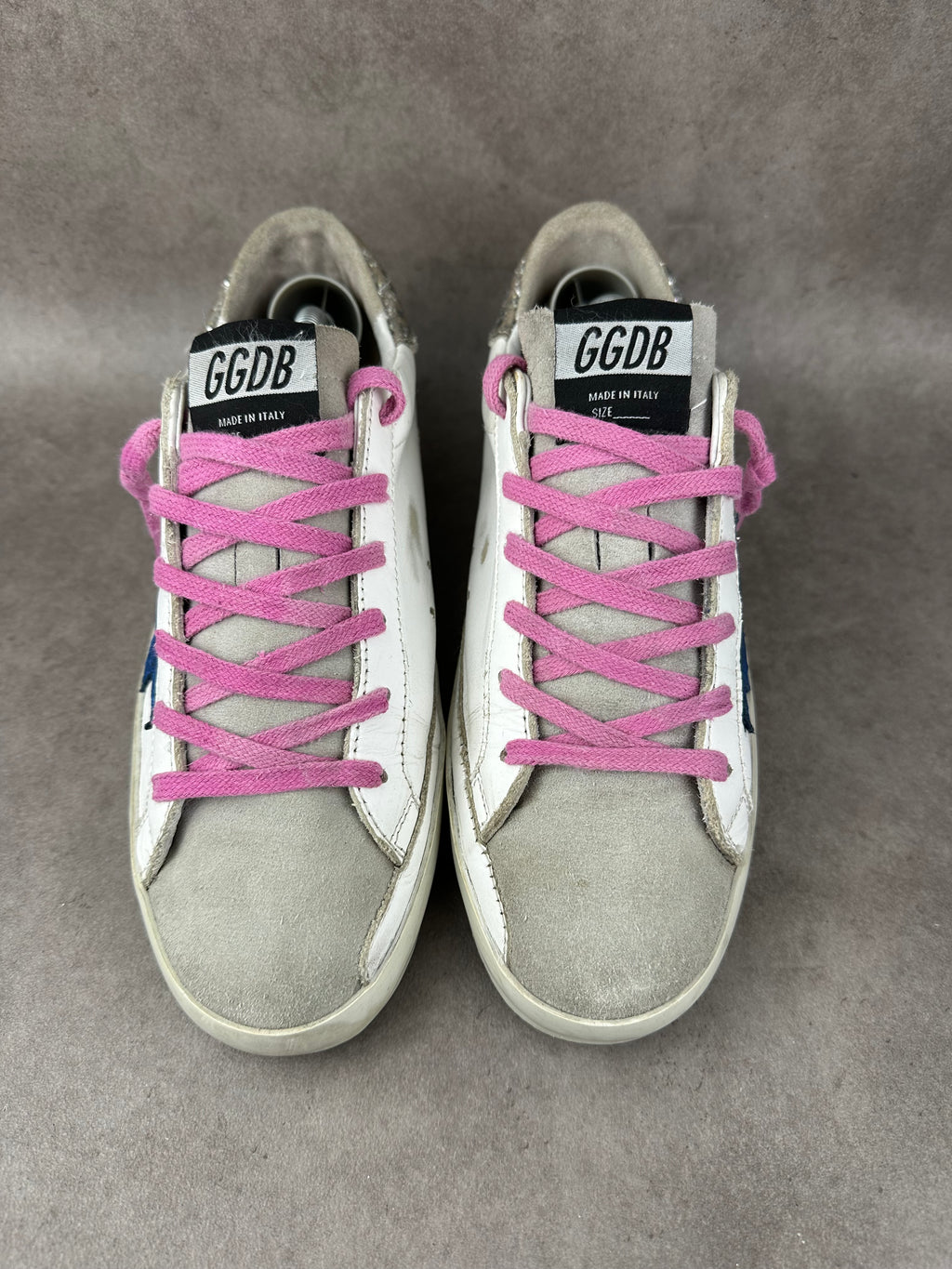 Golden Goose superstar étoile bleu T37