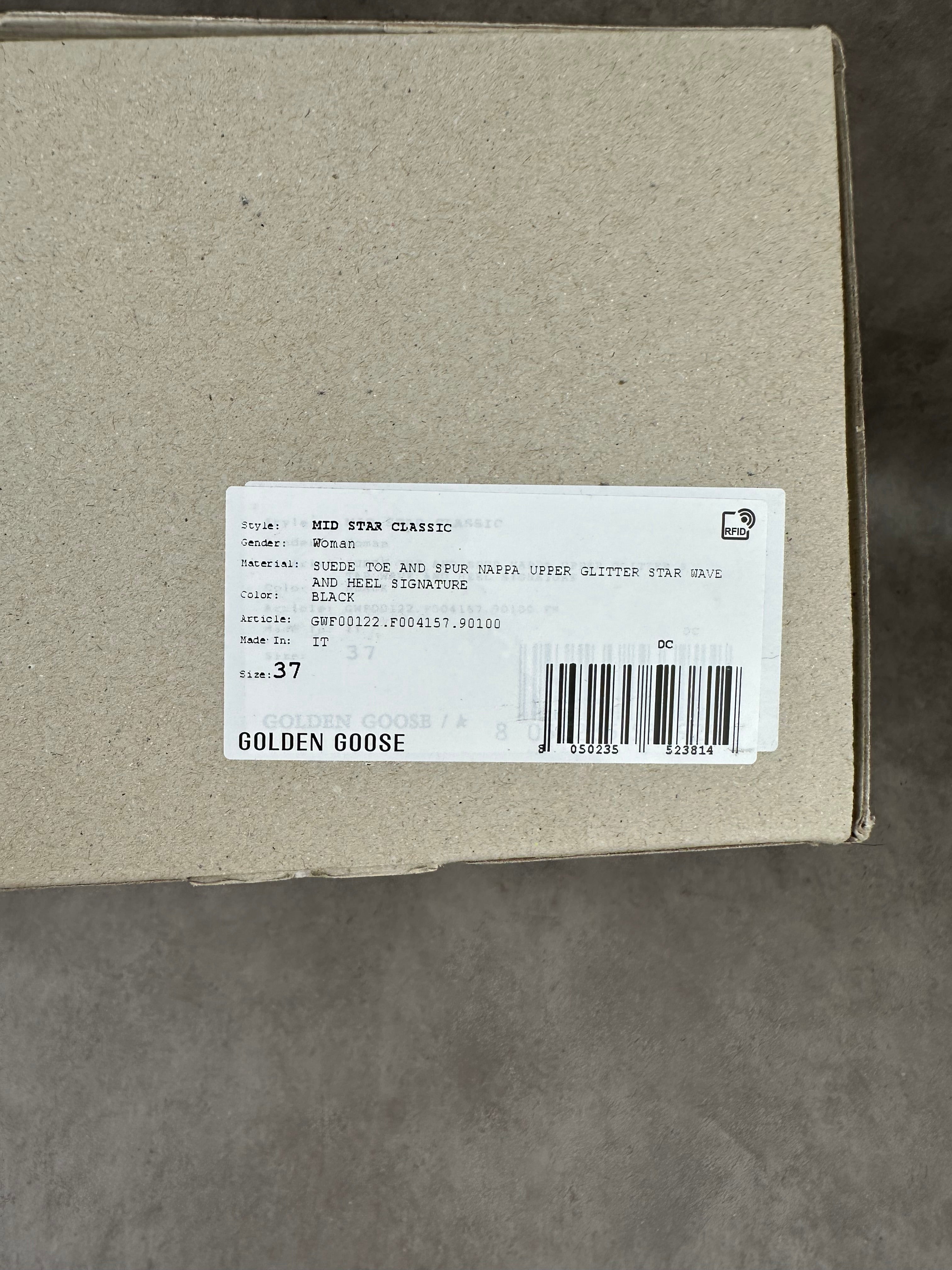 Golden Goose Midstar noir pailletée T37