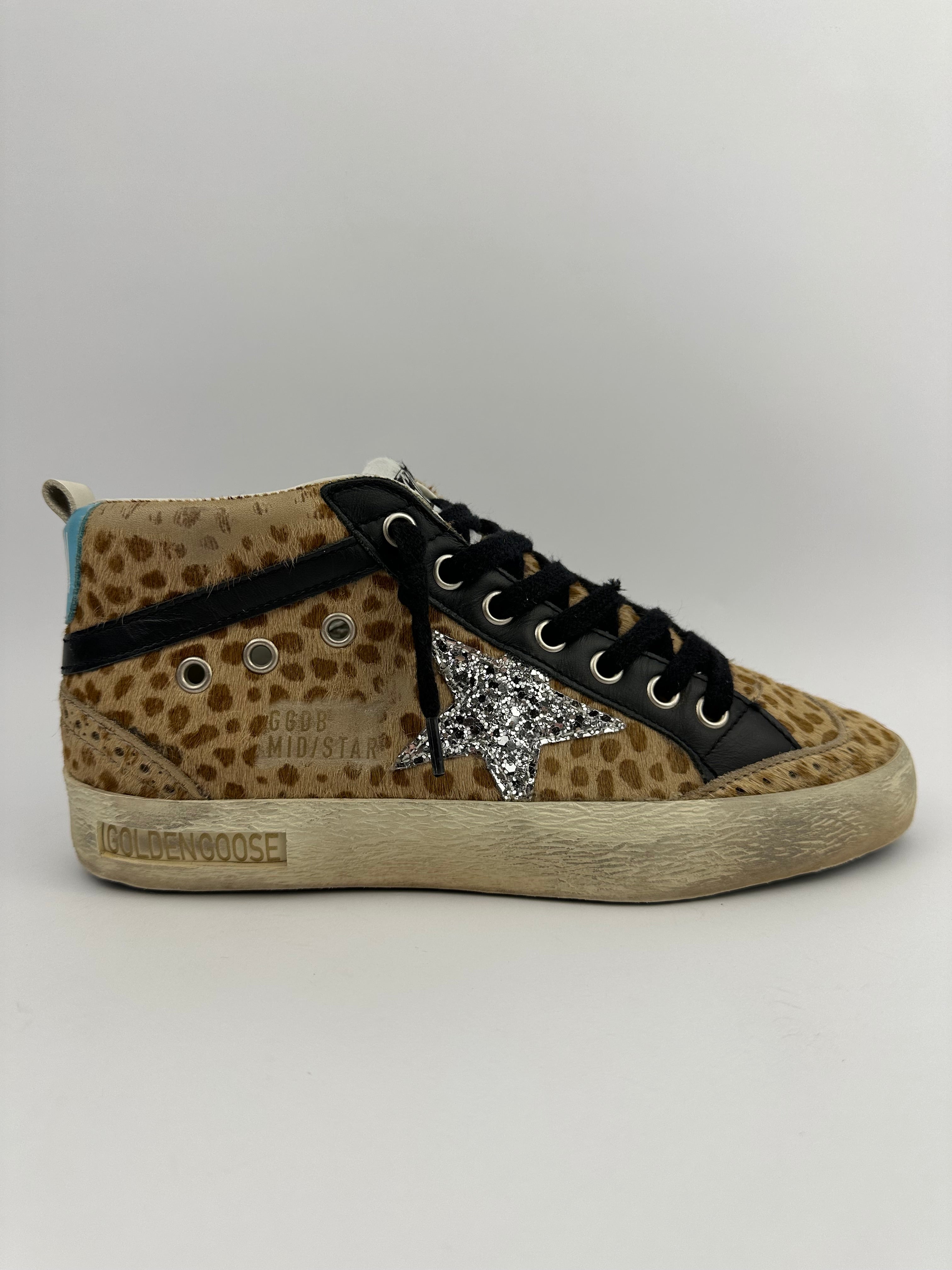 Golden Goose Midstar léopard T37