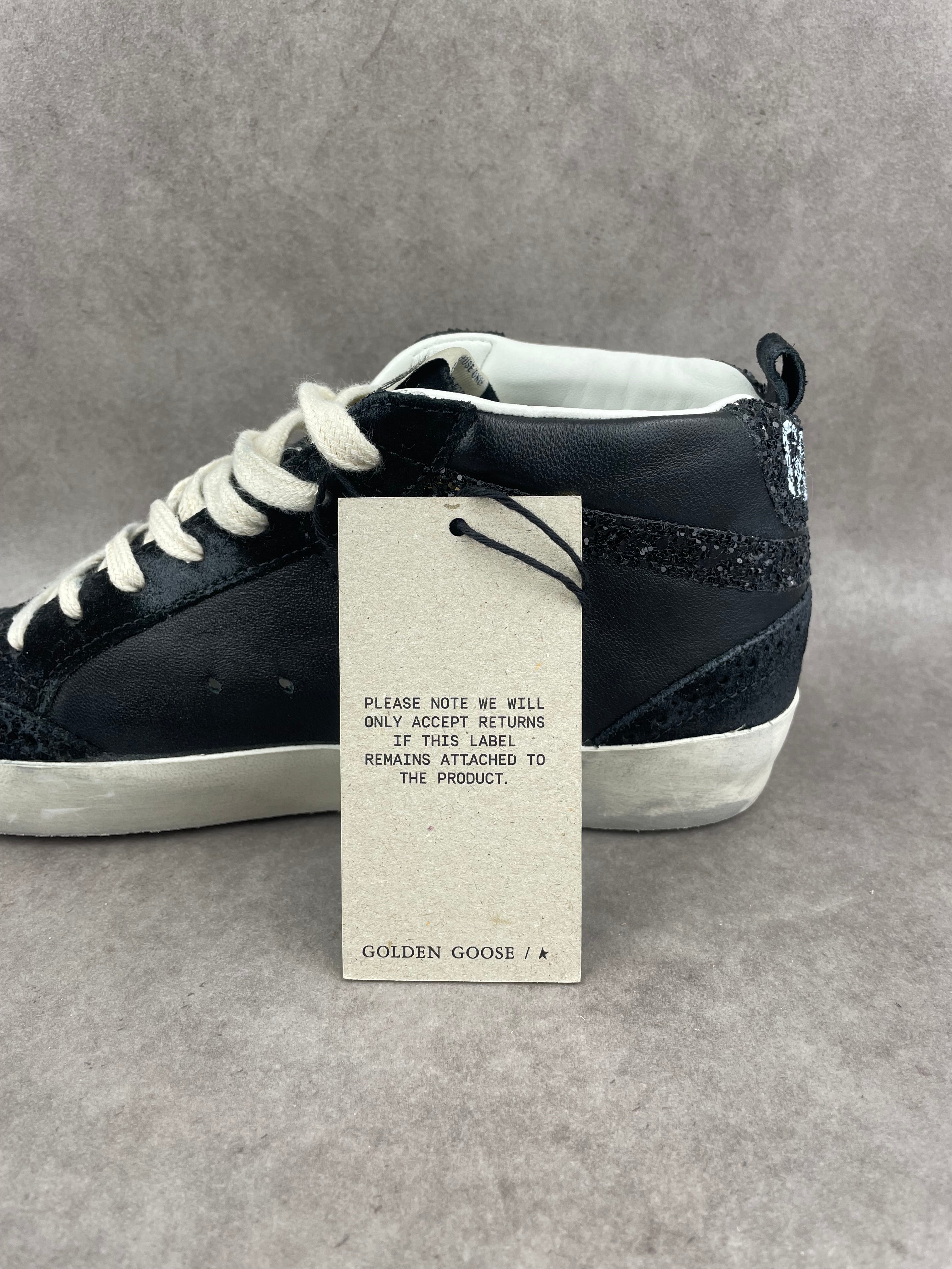 Golden Goose Midstar noir pailletée T37