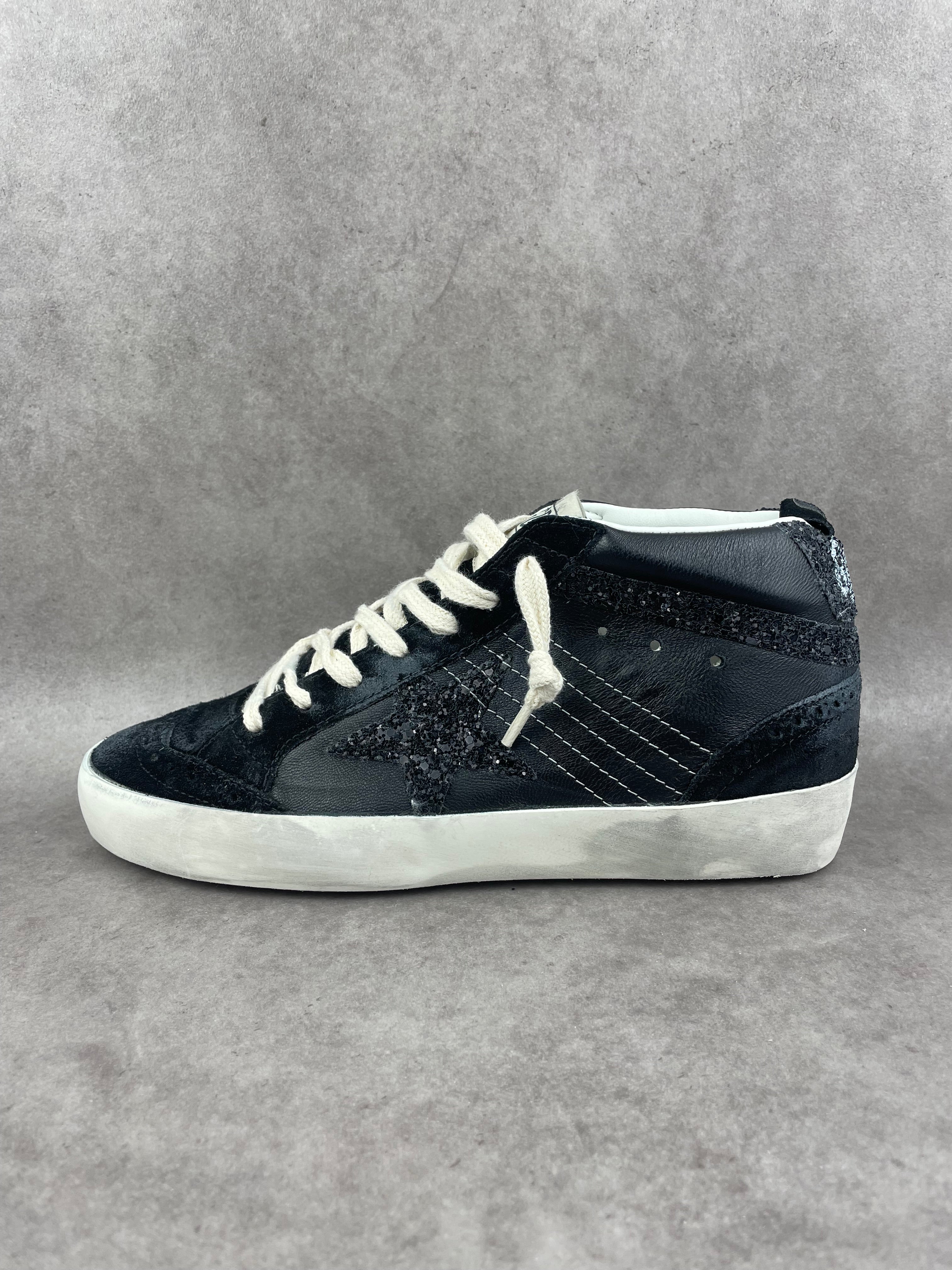 Golden Goose Midstar noir pailletée T37