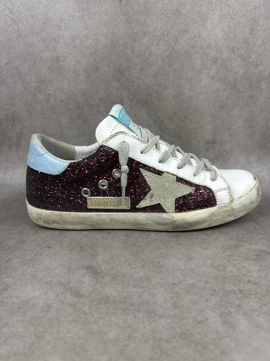 Golden Goose Superstar pailletés Bordeaux T38-011